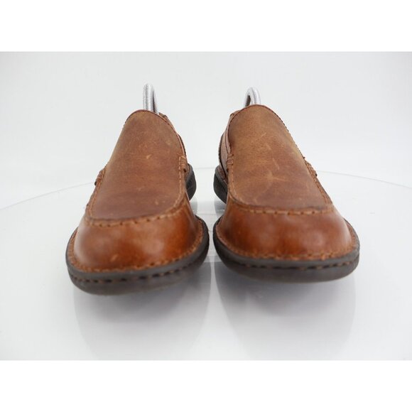 Born Thatcher Moc Toe Loafer Brown Leather Slip On Shoes Men SIze 9 Comfy - Picture 3 of 13